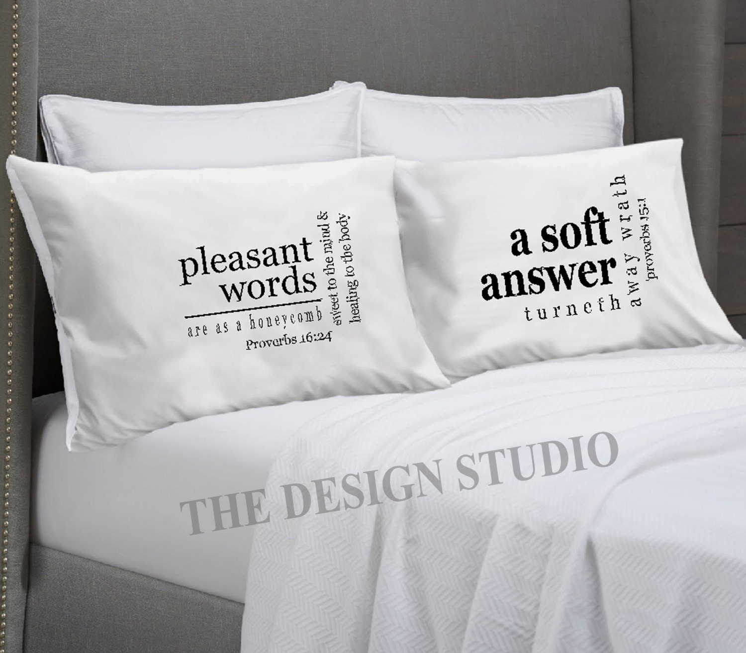 Scripture Pillowcase Religious Pillowcase Bed Pillow Covers