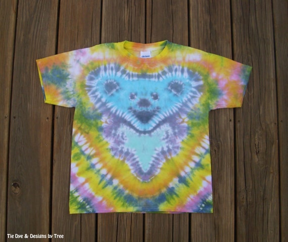 tie dye shirt with teddy bears