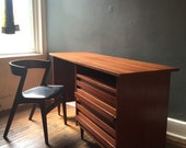Items similar to Mid century modern desk danish modern executive desk