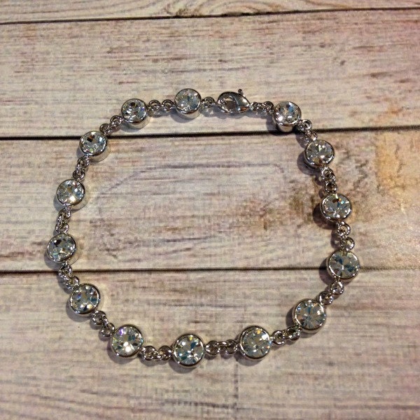 Swarovski Crystal Tennis Bracelet Diamond Clear by ...