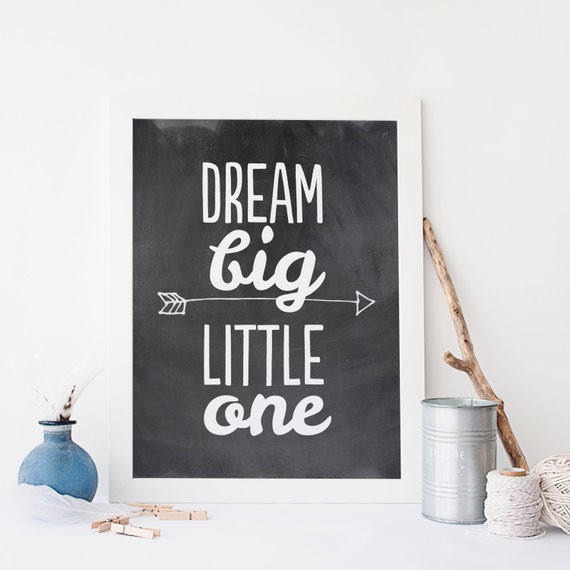 Items similar to Nursery Printable, Dream Big Little One, 8x10 Nursery