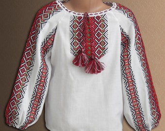 Ukrainian Children's embroidered costume. Ukrainian folk