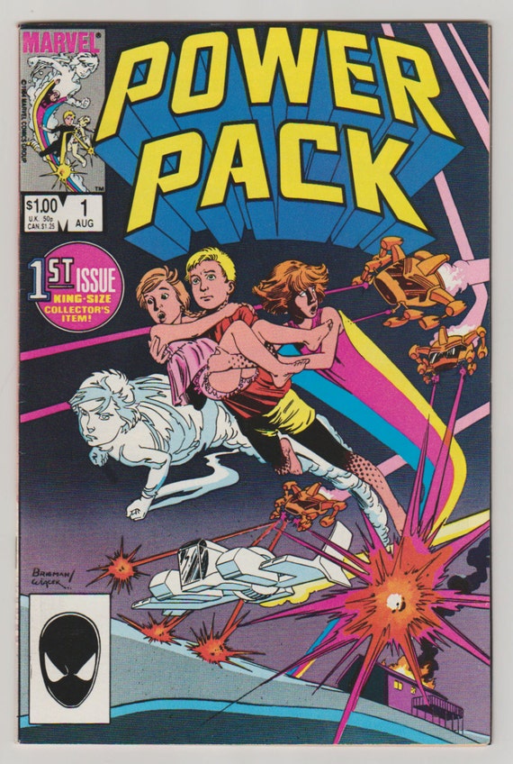 Power Pack Vol 1 1 Copper Age Comic Book. VF/NM. August