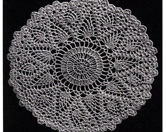 Wonderful Antique Pineapple Doily Pattern 1914 D'oyley Pattern PDF # BOD-10