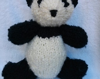 Items similar to PDF Pattern No 8 - Knitted Panda on Etsy