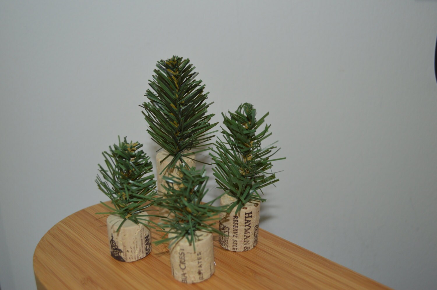 Mini Wine Cork Trees set of 4