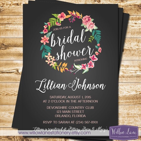 Luau Wedding Shower Invitations 5