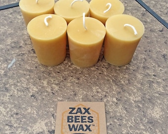 100% Pure & Natural Beeswax Votive Candles | Zax Beeswax