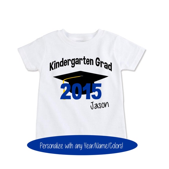 Items similar to Kindergarten graduation shirt, Boys or Girls ...