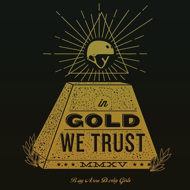 tshirt in gold we trust