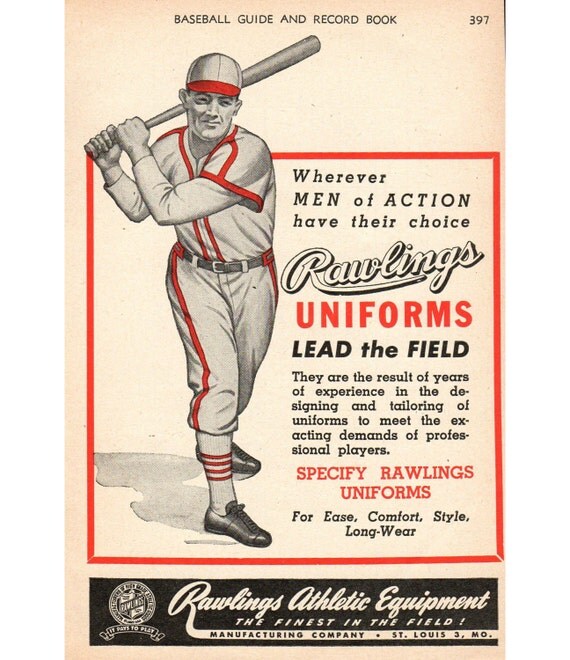1946 Rawlings Athletic Equipment Baseball Team Uniforms