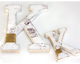 Rustic Wedding Cake Topper Letter Standing Rustic Wedding Cake Topper Letter Standing