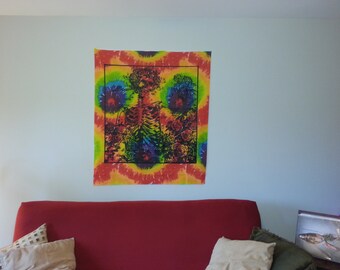 SALE // Grateful Dead Bertha Tie Dye Tapestry - groovy art - tie-dye wall hanging