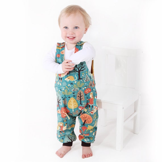Woodland Jersey Romper 6 months 4 years by SproutChildrenswear