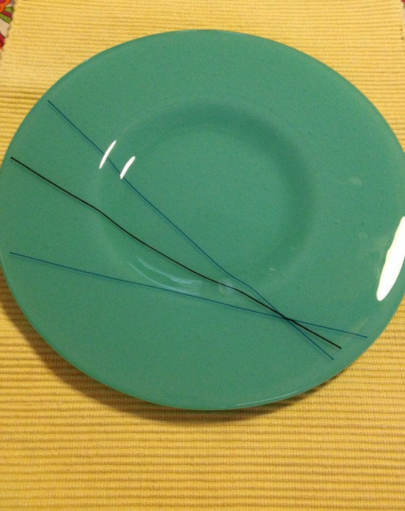 Items similar to Handmade Glass Plate on Etsy