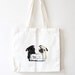 Cyber Monday SALE - Pugs and Prejudice Tote Bag for Book Lovers - Pug Tote Bag - Book Bag - Grocery Tote - Ready to Ship