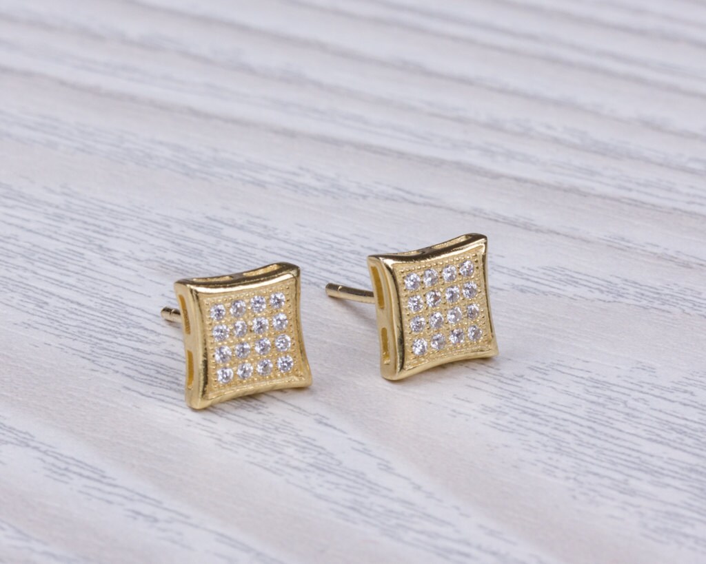 Geometric Stud earrings / Minimalist earrings / Diamond shaped