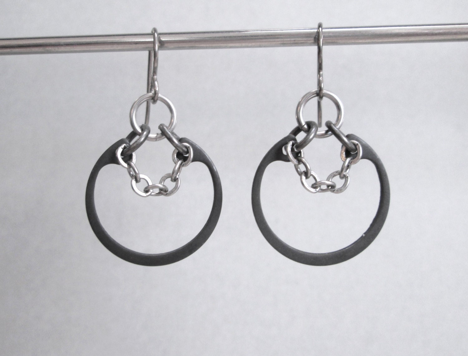 Industrial chain earring Clearance