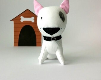 stuffed staffordshire bull terrier