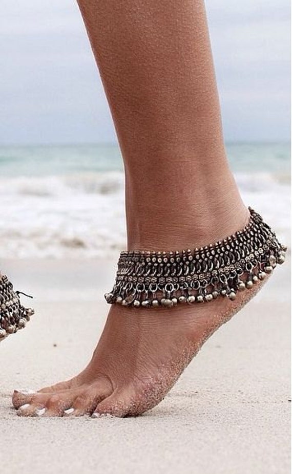 Authentic Tribal Anklet // Etnich Silver Jewelry by TheStyleLion