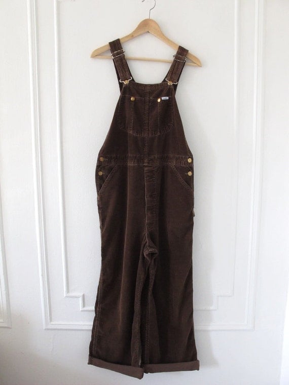 Lee Corduroy Overalls in Chocolate Brown Men's Size by MarloWest
