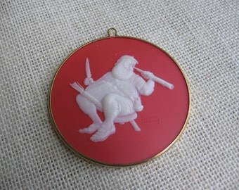 Hallmark Norman Rockwell Ornament / "Checking Up" / Vintage 1986 / Collectible Christmas Tree Ornament / Christmas Decoration / Red White