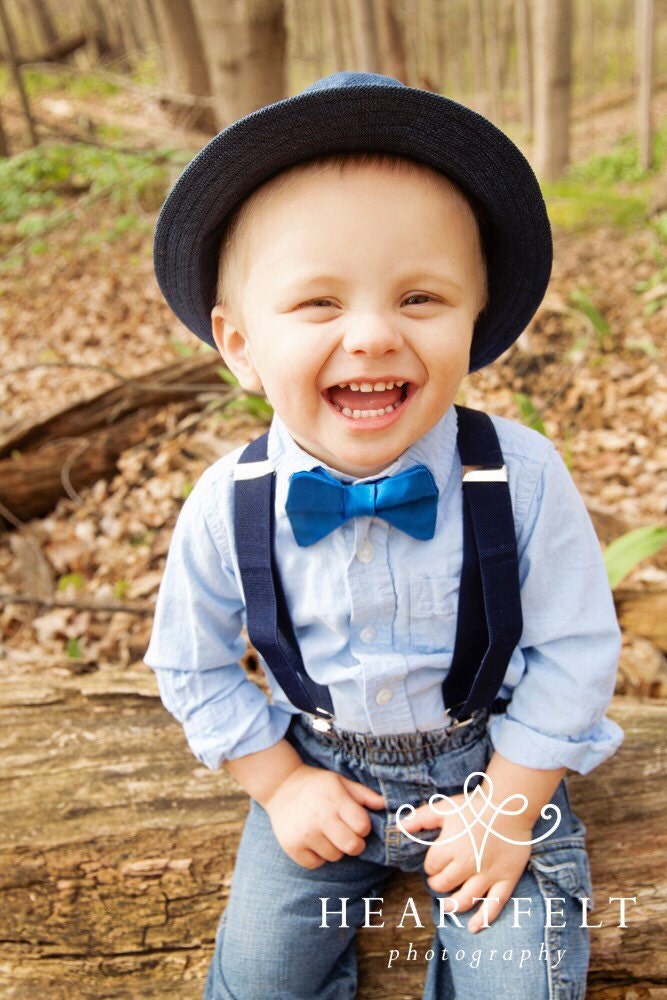 Blue Baby Bow Tie Baby Boy Bow TieInfant Bow TieInfant Bow