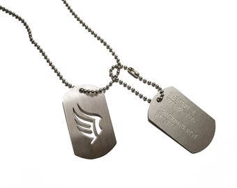 Mass Effect custom N7 tags Commander Shepard elite military