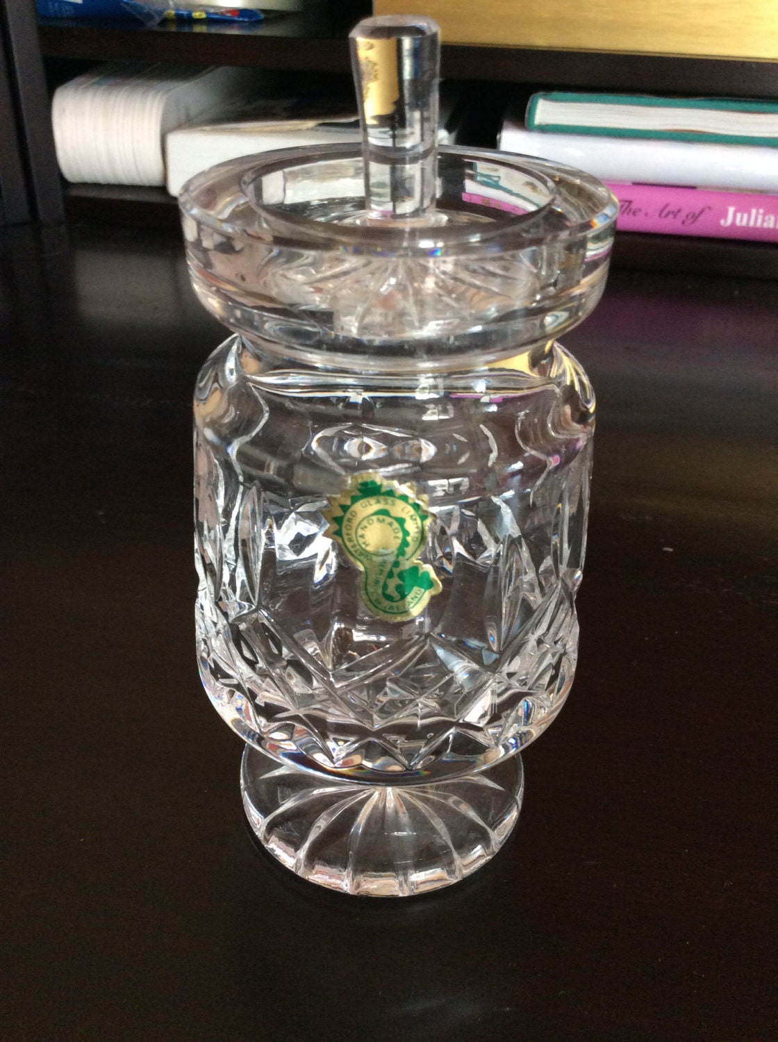 Waterford Crystal Jelly/Sugar Bowl Jar with Lid by CharlesRaffaeli