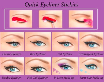 Quick Eyeliner Stickies Stencils Cosmetic Eye Makeup Tool Free Shipping NEW
