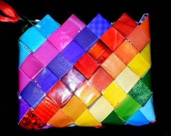 rainbow coin purse