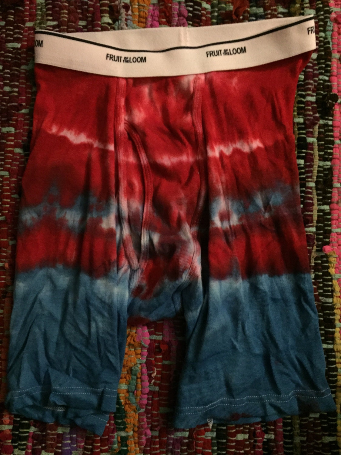 Assorted mens tie dye underwear by Teezytydye on Etsy