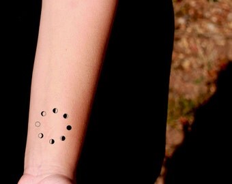 small moon tattoo etsy small moon tattoo etsy