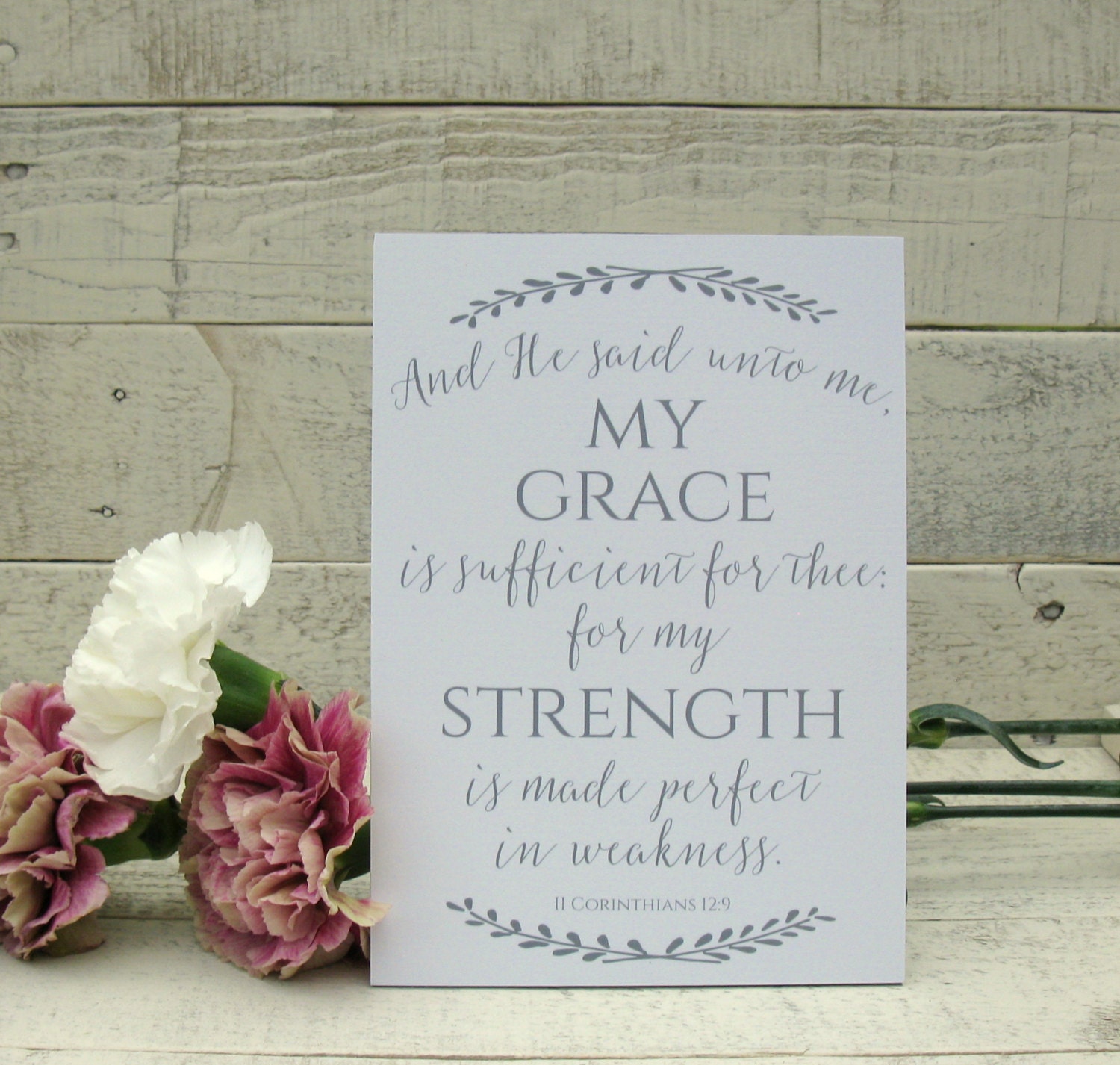 Bible Verse Plaque My Grace is Sufficient Bible by