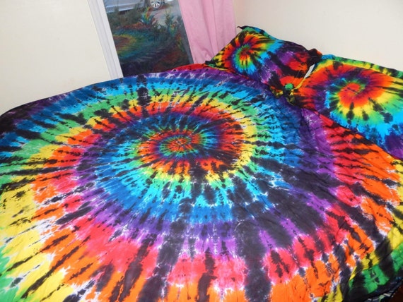 Custom Tie Dye Duvet Cover Set, tie dye duvet, tye dye duvet, comforter ...