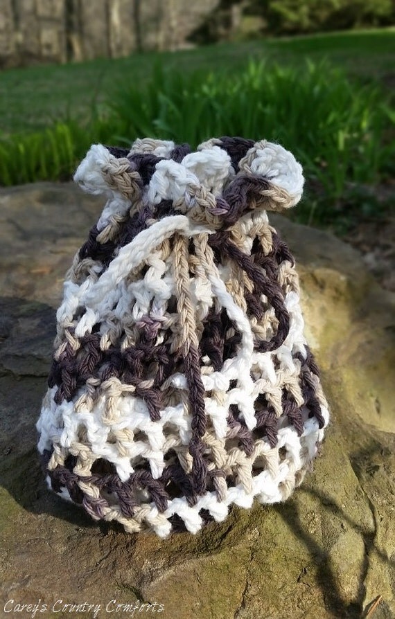 Medium Drawstring Pouch by on Etsy