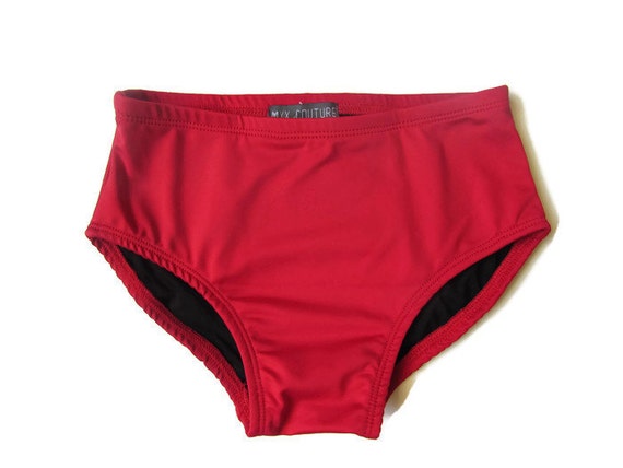 Comfortable dance Briefs color Black Burgundy Red by MyxCouture