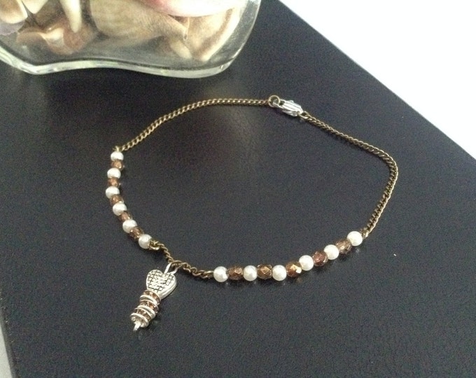 Bronze Pearl Anklet
