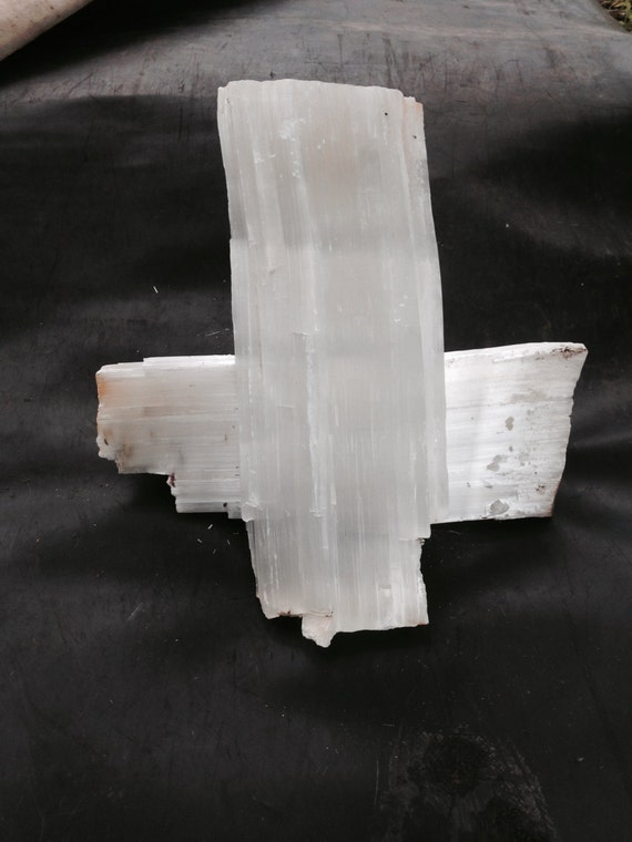 Large Beautiful Selenite Crystals Gypsum Mineral by CLLEWISLLC