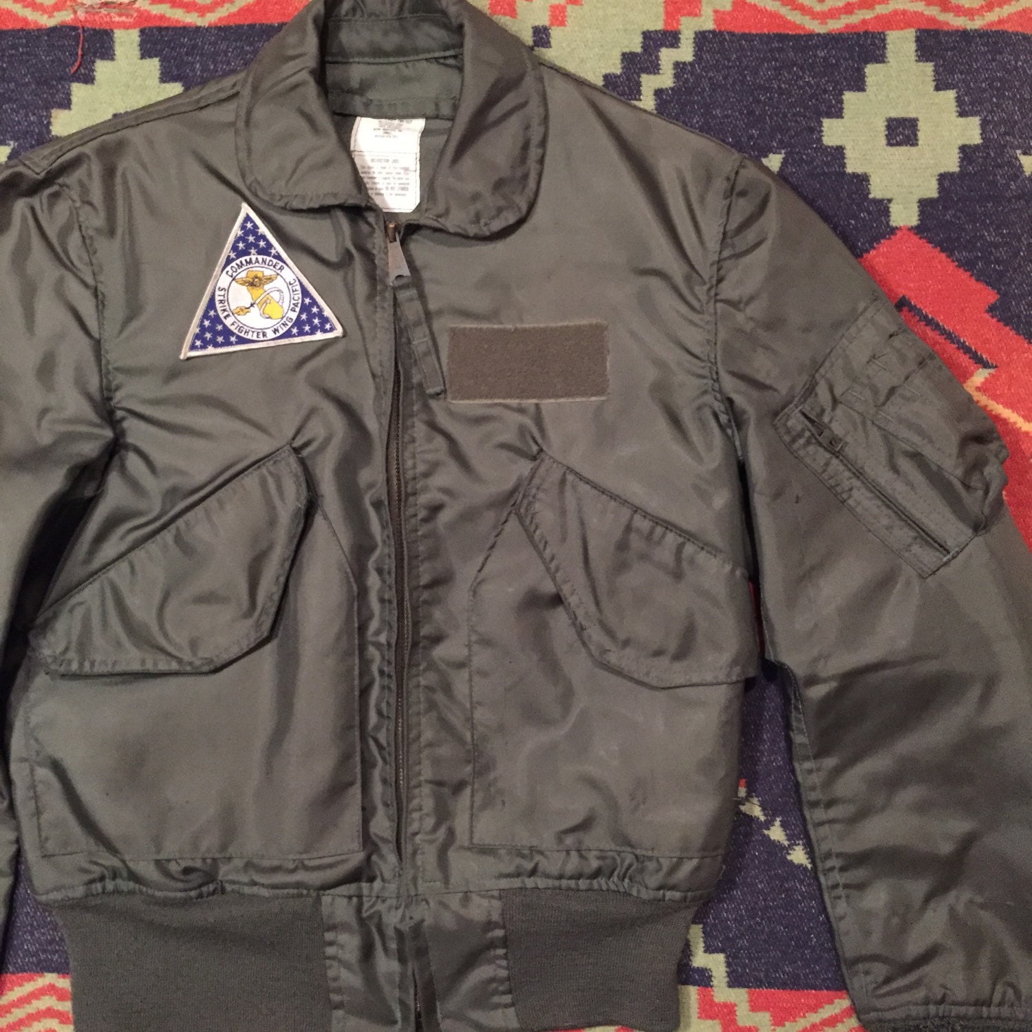 Vintage 1980s CWU-36/P Military Issued Flight Jacket Size