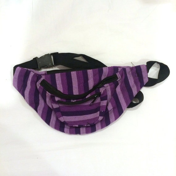 Tribal Purple Stripe Fanny Pack