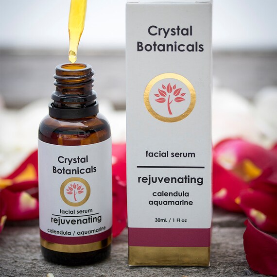 Rejuvenating Facial Serum by Crystal Botanicals firms and