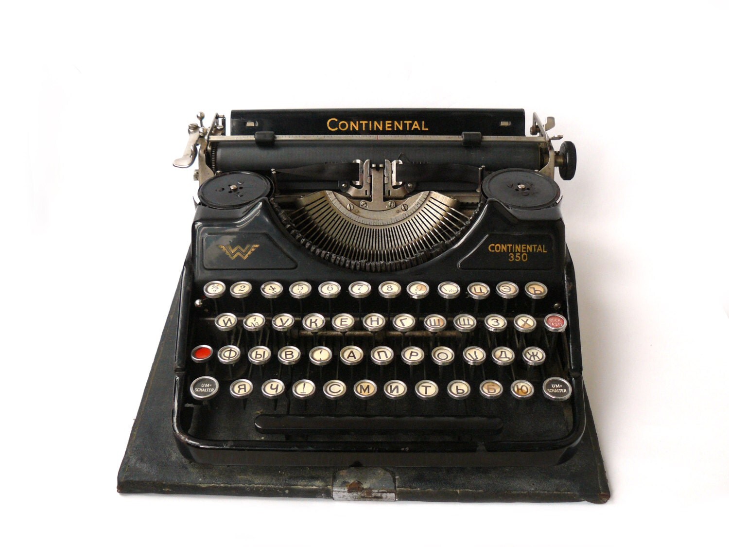 Antique typewriter made in Germany 1920 by nostalgishop on Etsy