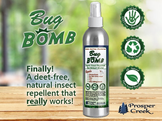 BUG BOMB Deet-free Organic Insect Repellent Spray by ProsperCreek