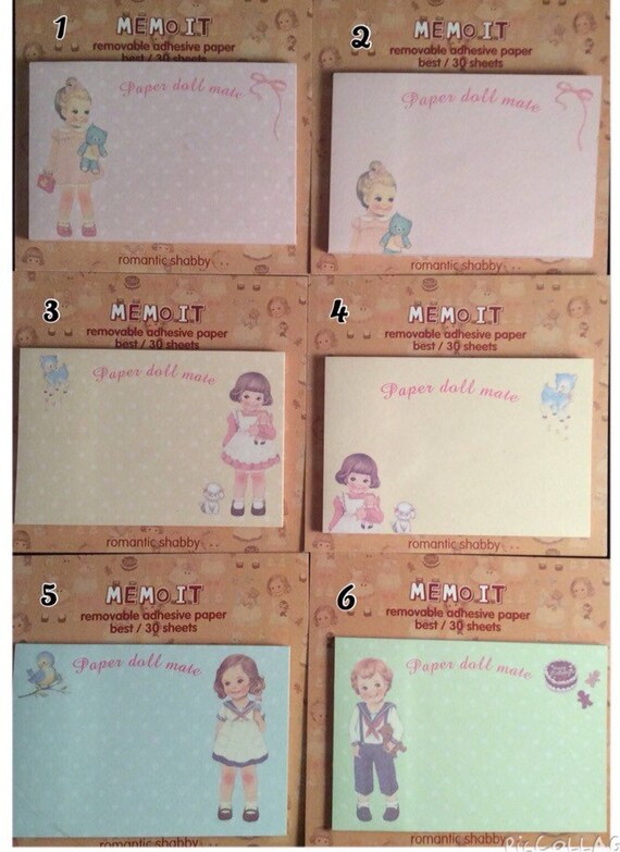 clearance shabby chic doll sticky notes clearance shabby chic doll sticky notes