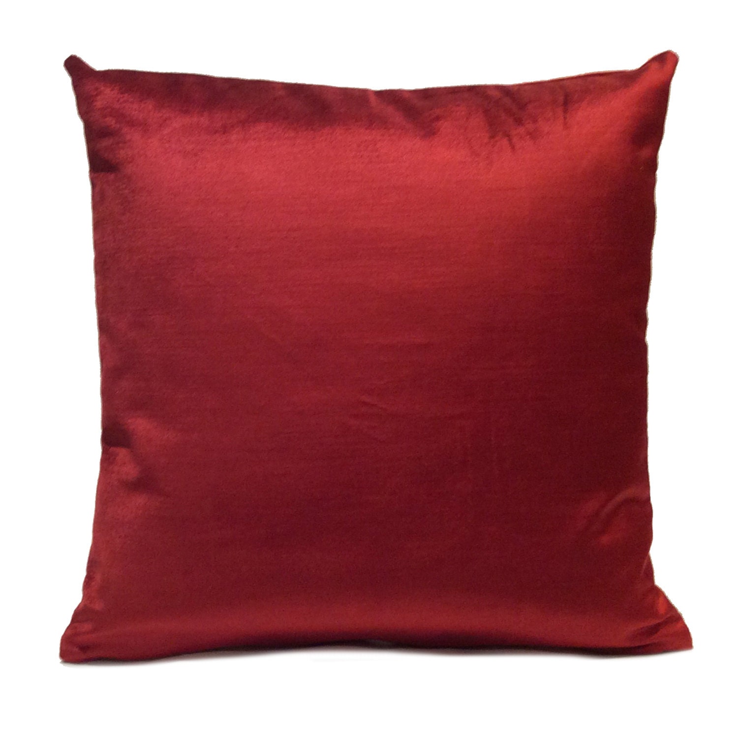 Deep Red Pillow Throw Pillow Cover Decorative Pillow Cover