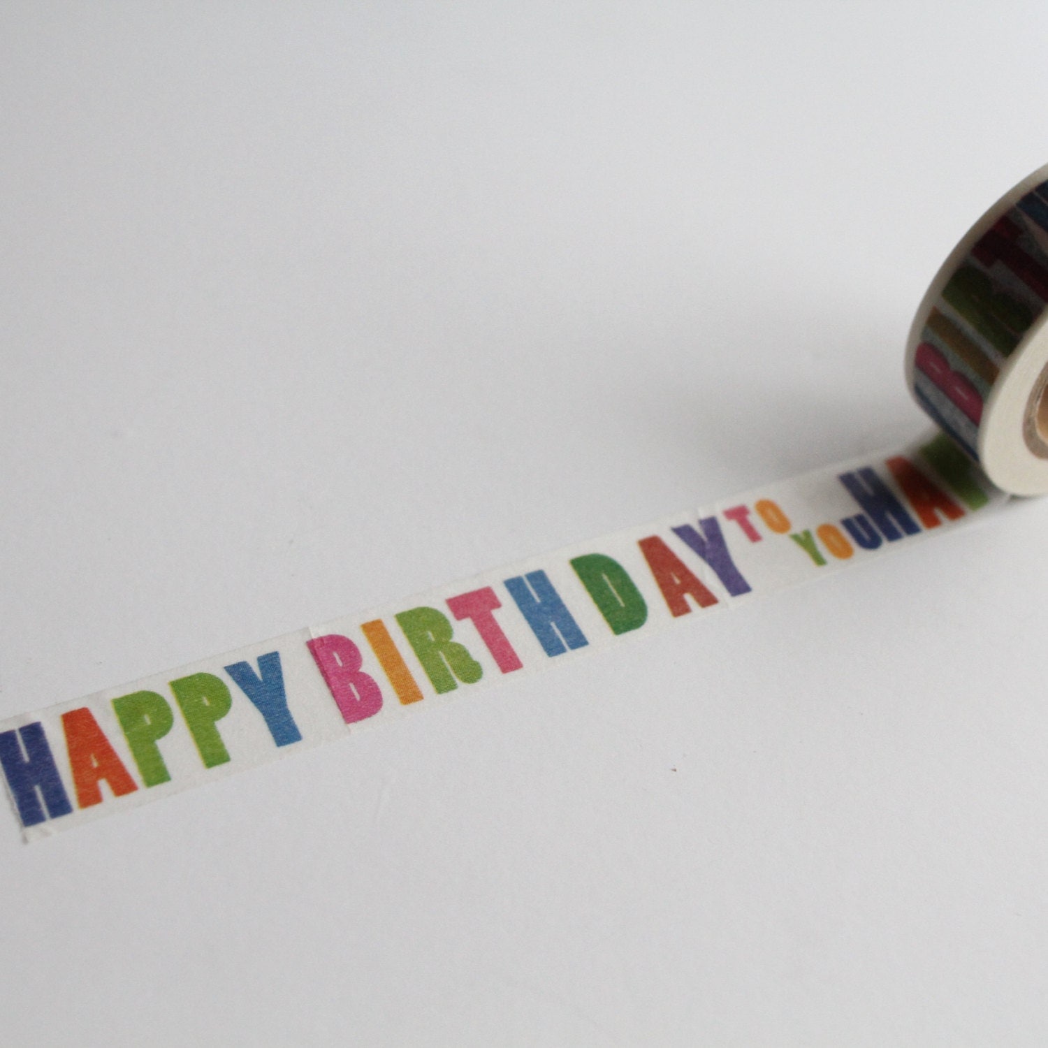 Happy birthday washi tape, craft tape, Birthday card making tape from