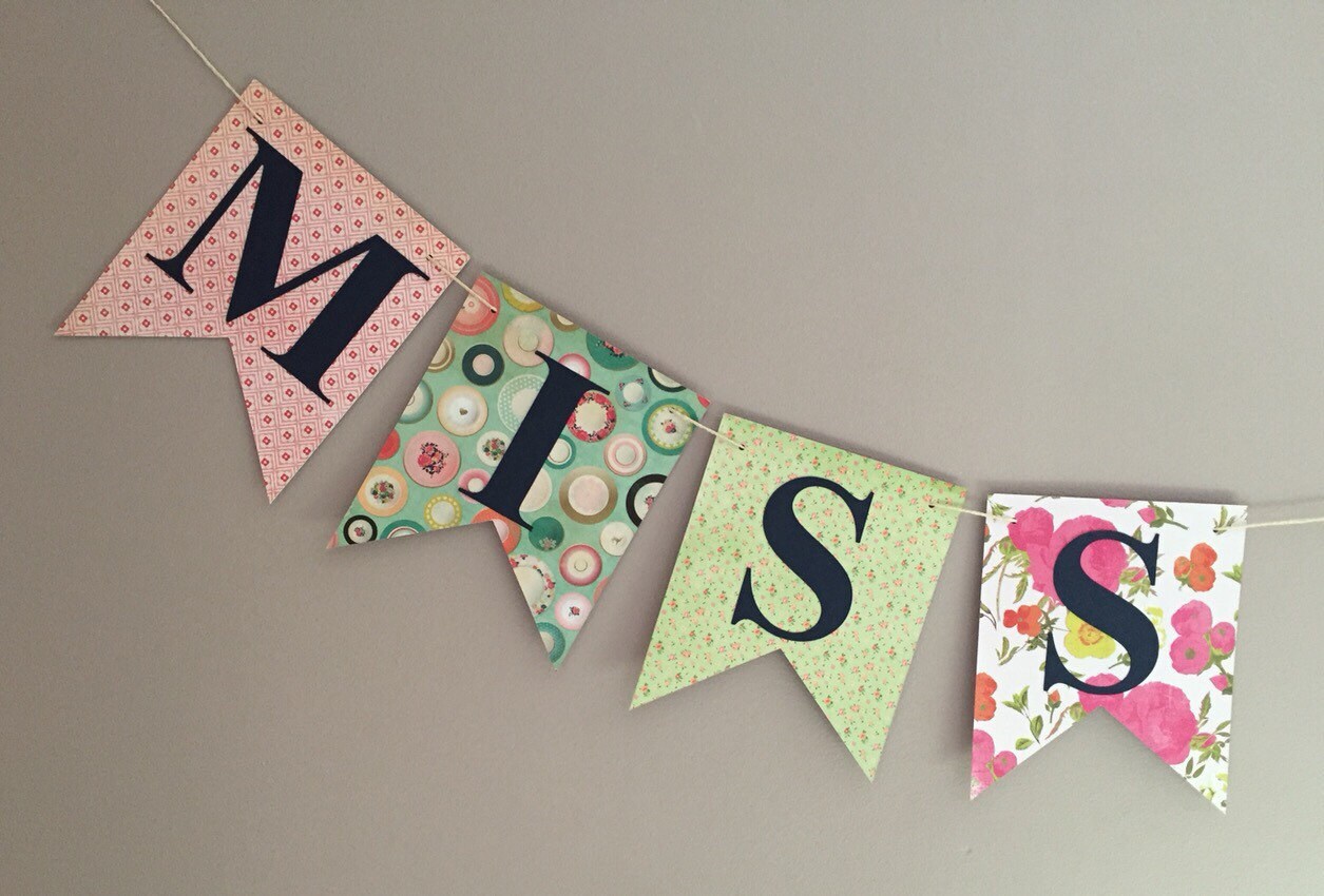 Miss to Mrs. Banner Bridal Shower Banner Bacherlorette