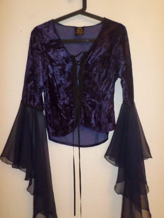 crushed velvet corset