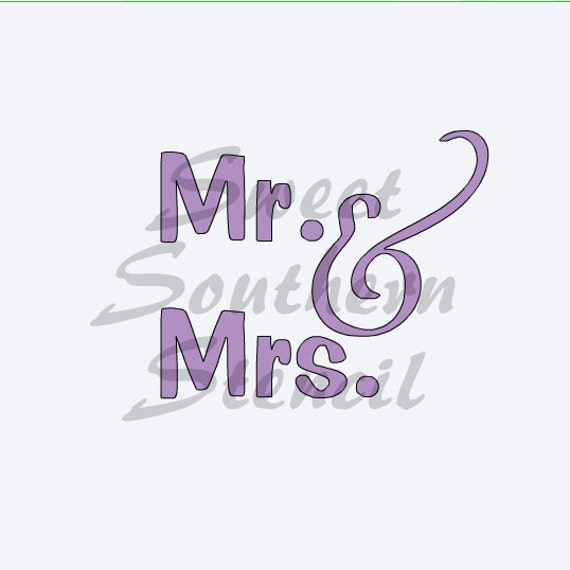 mr mrs 1 stencil